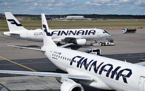 Finnair aircraft idle at Helsinki apron as strike halts operations