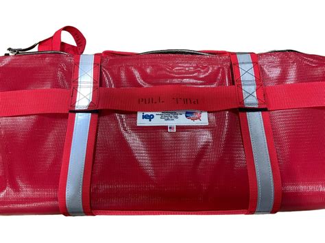fireproof battery containment bags being demonstrated on airline training course