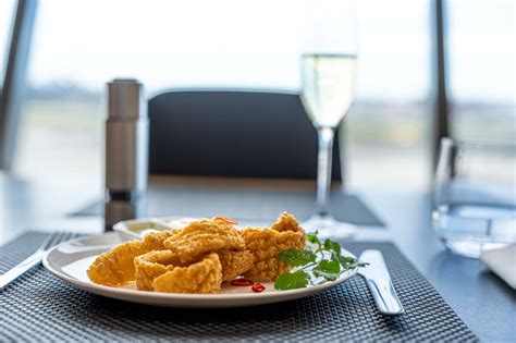 first class lounge premium dining