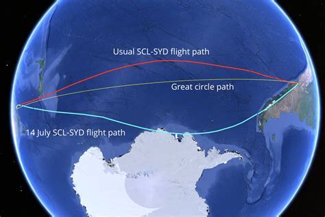 flight route plotted to remain within ETOPS compliance over Pacific islands