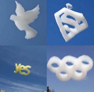 flogo advertising foam shapes rising