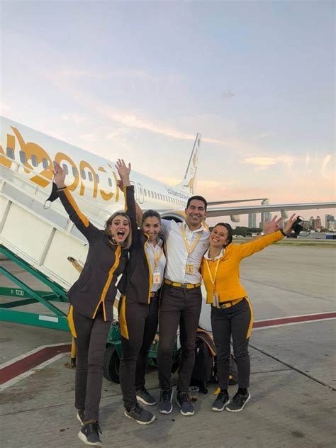 Flybondi ground crew coordinating at Ezeiza Airport