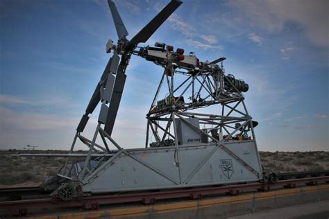 folding rotor mechanism of bell hsvtol in wind tunnel test simulation