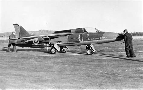 Folland Gnat banking during training sortie