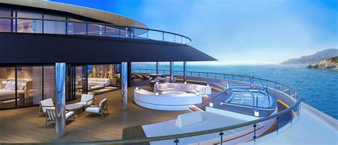 Four Seasons Yacht sunset deck pool luxury atmosphere