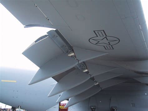 fowler flap on a large jet wing