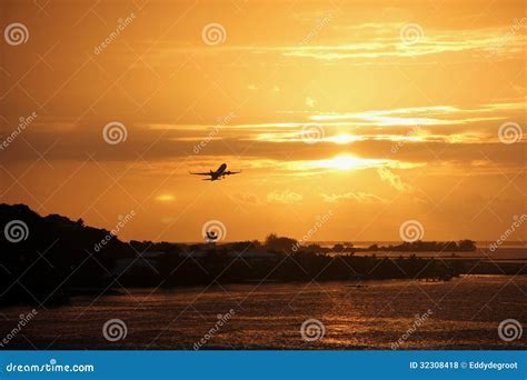 french bee plane at papeete airport in tahiti during sunset