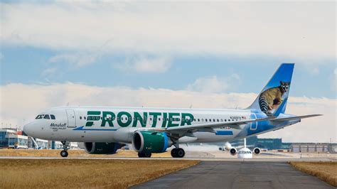 frontier airlines a320neo at denver international airport pre-international departure