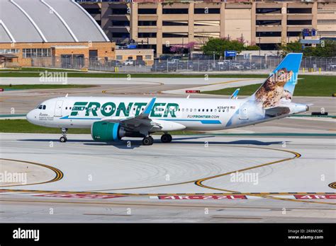 Frontier Airlines Airbus A320neo operating Phoenix Minneapolis route