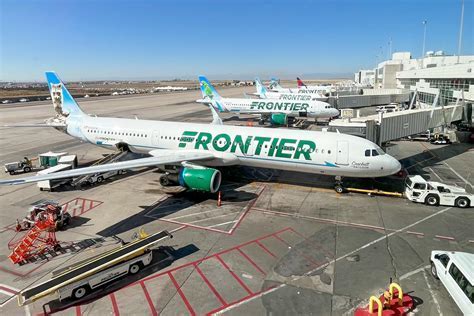 Frontier Airlines maintenance hangar at Denver International Airport