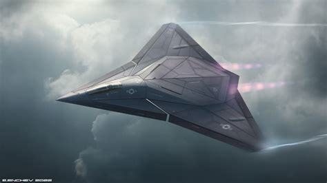 Future stealth fighter concept with advanced thrust vectoring