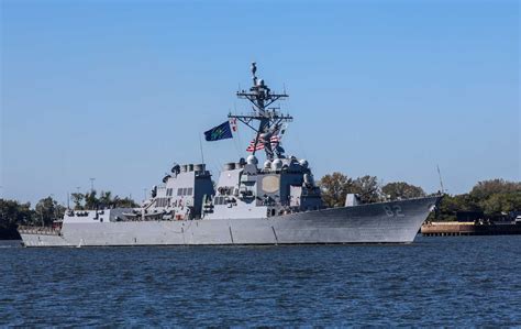 future US Navy Golden Fleet concept warships at sea