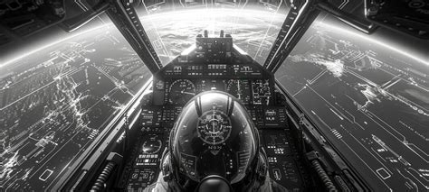 futuristic cockpit interface of a leased private jet with AI integration