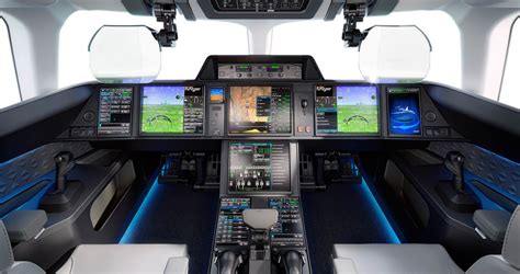 G550 cockpit showcasing Enhanced Vision System technology