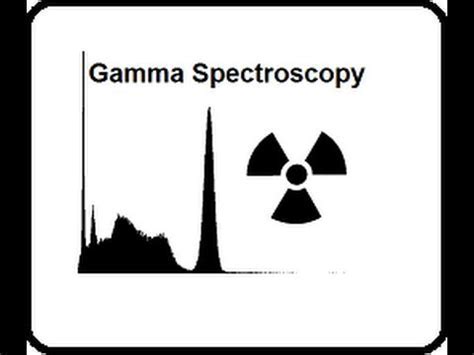 gamma spectroscopy lab with isotope identification on computer screen