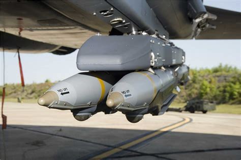 GBU-39 SDB loaded onto an F-22 for a precision strike mission