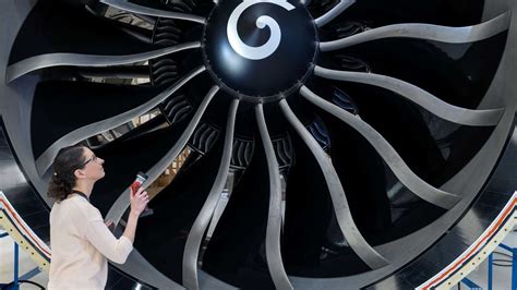 GE9X engine mounted on Boeing 777X during ground testing