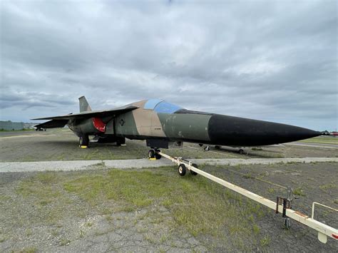 General Dynamics F-111 Aardvark performing terrain-following flight