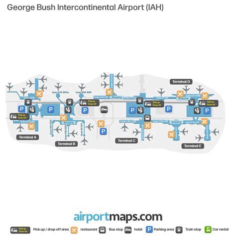 George Bush Intercontinental Airport terminal and runway expanse