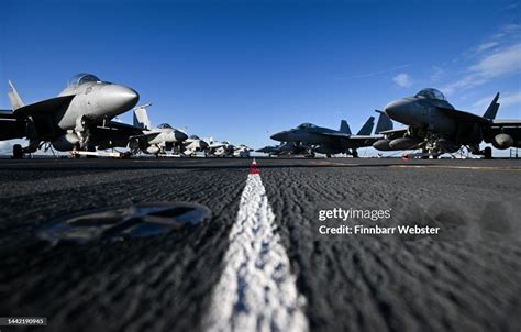 Gerald R. Ford flight deck operations with F/A-18 jets during deployment