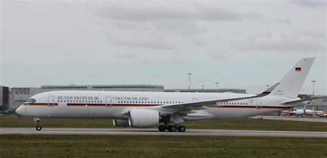 German Luftwaffe Airbus A350-900 government aircraft interior