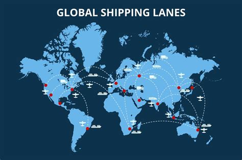 Global cargo drone logistics map showing future routes and regional hubs by 2030