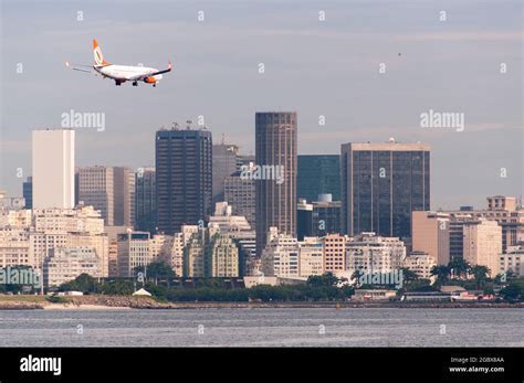 GOL Airlines aircraft preparing for takeoff from Rio de Janeiro