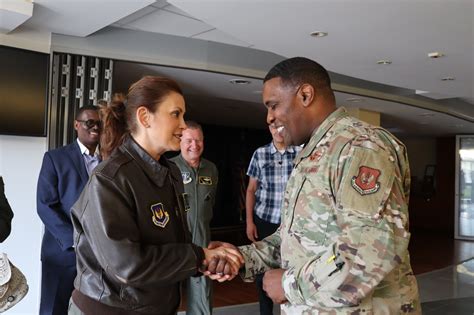 Governor Whitmer speaking during defense summit on F15-EX mission announcement