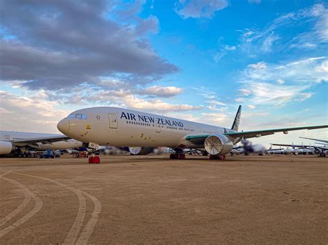 grounded boeing 747-100 in desert storage yard
