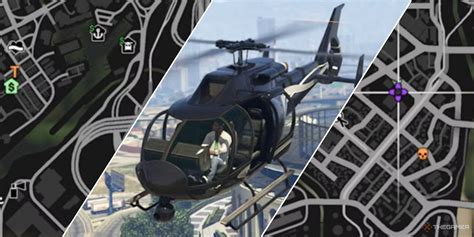 GTA V police helicopter in pursuit above city skyline