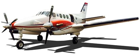 Guardian Flight King Air C90 at air ambulance ramp