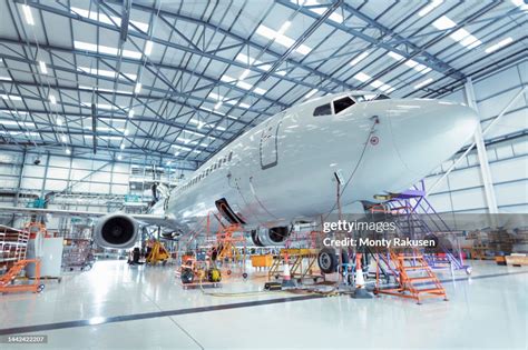 Gulfstream aircraft in maintenance hangar