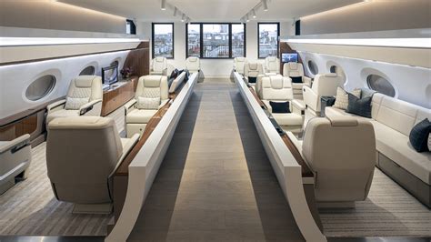 Gulfstream Design Center in Beverly Hills with aircraft cabin mock-ups