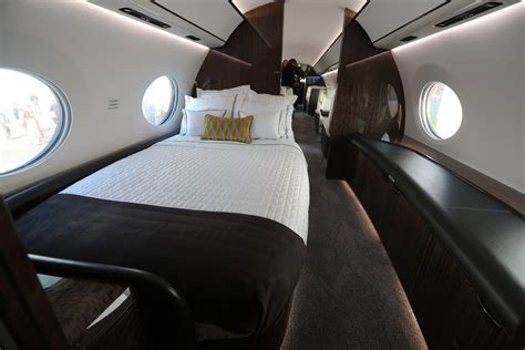 Gulfstream G700 luxury cabin with master suite and panoramic windows