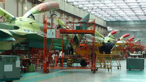 HAL Nasik factory production line assembling Su-30MKI fighters