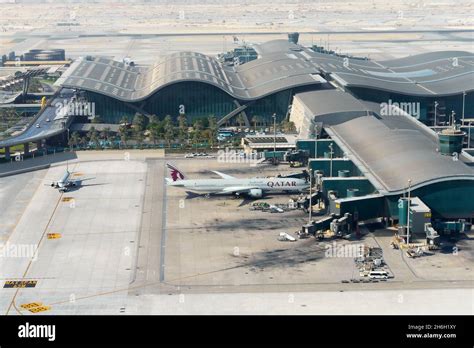 Hamad International Airport Doha terminal Qatar Airways hub passengers transit