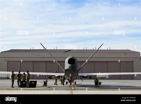 Hangar entrance of the 74th Reconnaissance Squadron, suspected RQ-180 home base