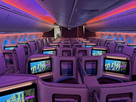 Hawaiian Airlines Business Class cabin onboard A330