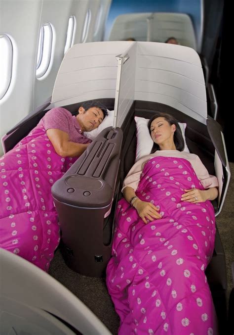 Hawaiian Airlines premium cabin with flatbed seats and inflight service