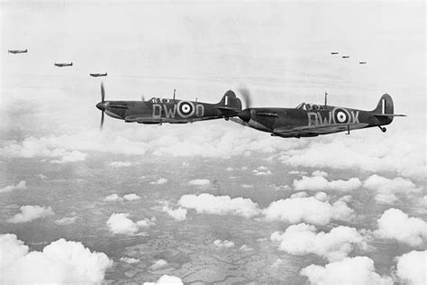 Hawker Hurricane intercepting German bombers Battle of Britain