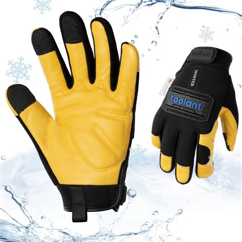 heavy-duty insulated gloves for aviation maintenance in snow