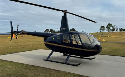 helicopter pilot during solo cross-country training in Robinson R44
