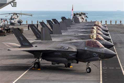 HMS Prince of Wales Conducting Flight Operations with F-35B Fighters
