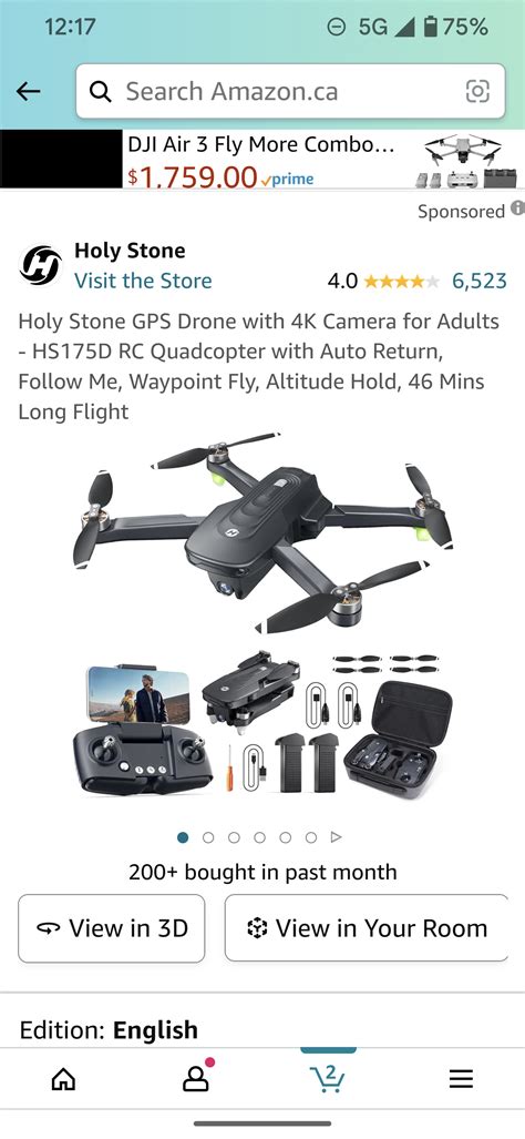 Holy Stone GPS drone with controller showcasing its features