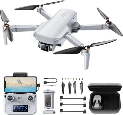 holy stone hs175d flying over open valley with gps lock symbol