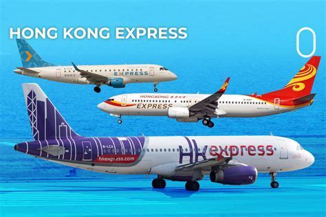 hong kong express aircraft with vibrant livery at boarding gate