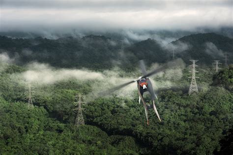 HT-100 UAV conducting high-altitude terrain mapping trial