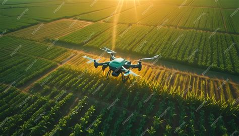 Hubsan drone mid-flight above open field during golden hour