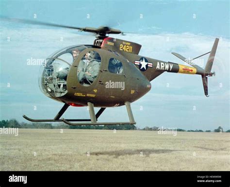 hughes yoh-6a record-setting helicopter in flight
