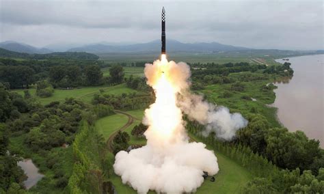 Hwasong-18 solid fuel intercontinental ballistic missile North Korea test launch